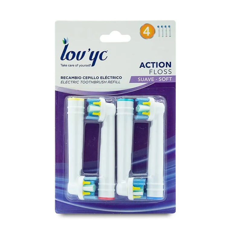 Lovyc Recambio Cepillo Eléctrico Action Floss Suave