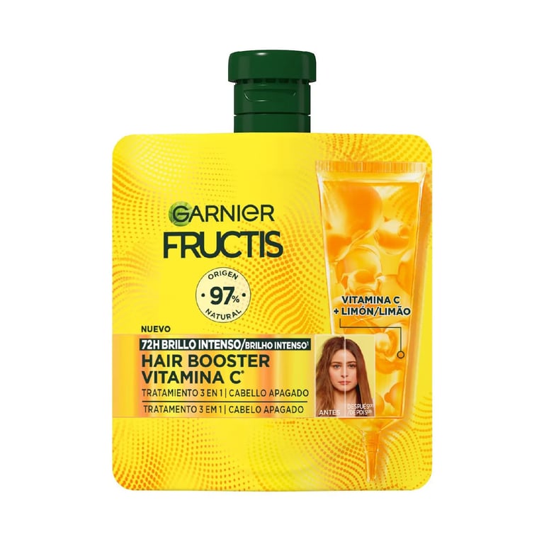 Fructis Hair Booster Vitamina C Tratamiento 3 En 1