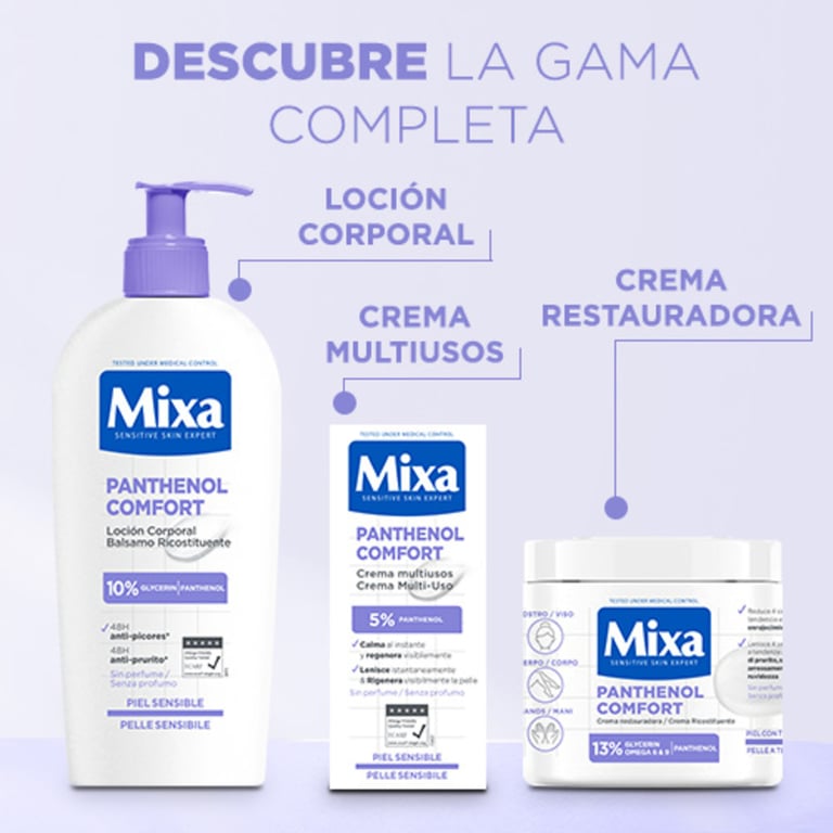 Panthenol Comfort Mehrzweckcreme für empfindliche Haut 50 ml von Mixa