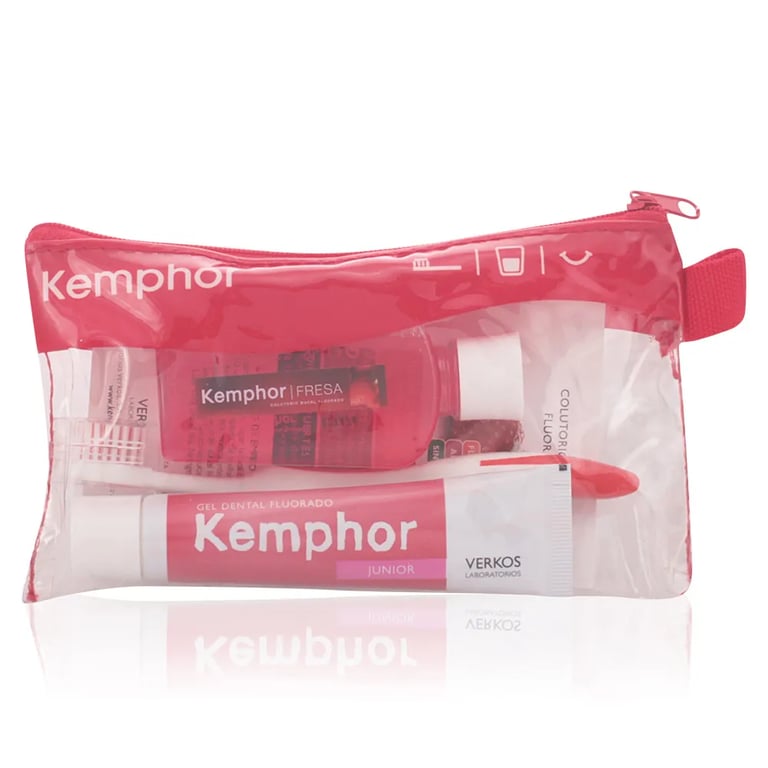 Kemphor Kids Kit Op Reis Set 3 Stukken Mondwater 25 ml
