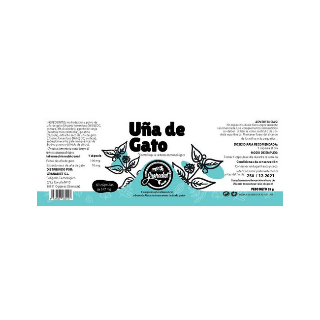 Uña de Gato 500 mg - imagen 3 de 3