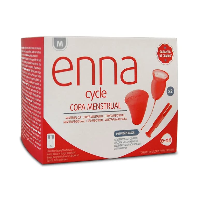 ENNA CYCLE COPA MENSTRUAL (TALLA M)  + APLICADOR + CAJA ESTERILIZADORA