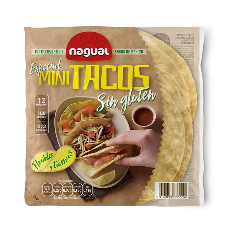 Especial Mini Tacos Tortillas De Maíz Sin Gluten