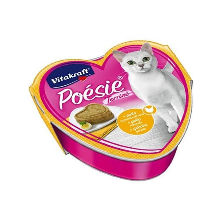 Poésie Natvoer Voor Katten Kip en Ei 1 Pot Van 85g