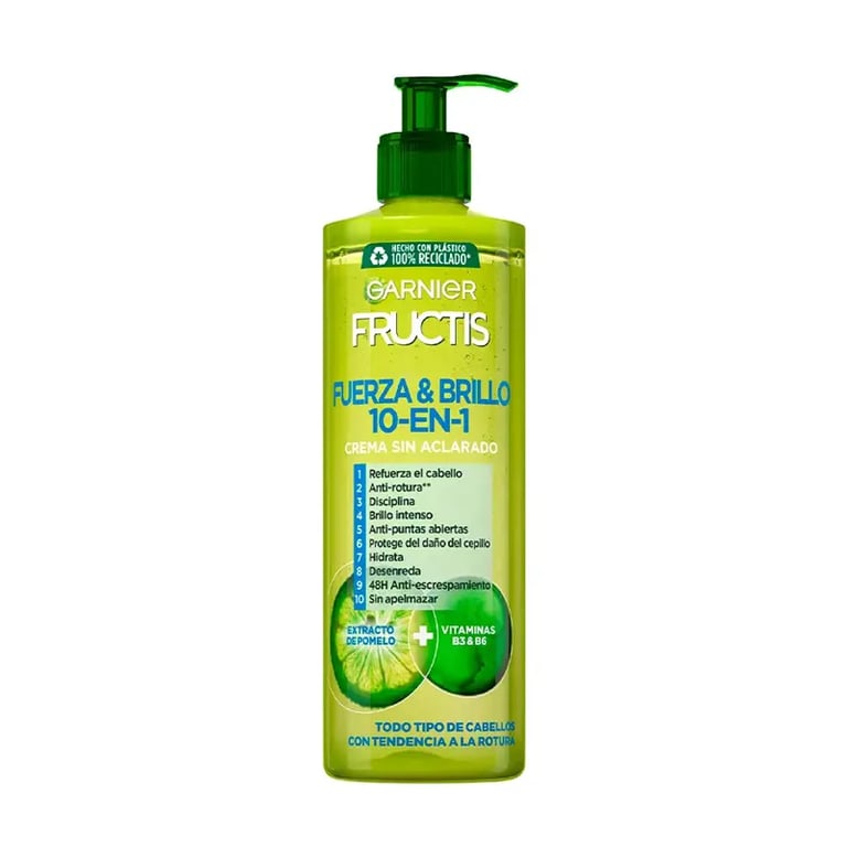 Fructis Forza & Brillantezza 10 in 1 Crema senza Risciacquo