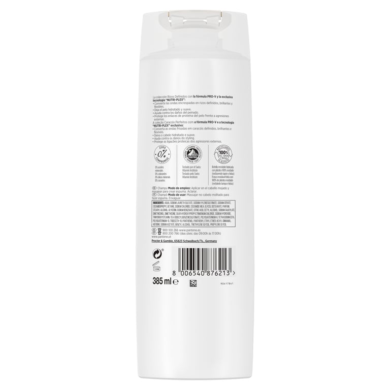 Shampooing Boucles Définies 340 ml de Pantene