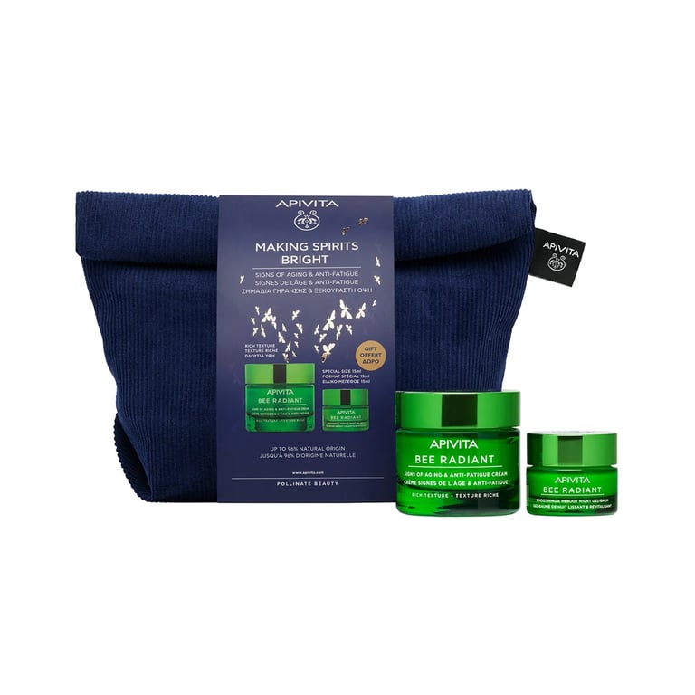 Kulturbeutel Set Bee Radiant Reichhaltige Creme 50 ml + Nachtcreme 15 ml