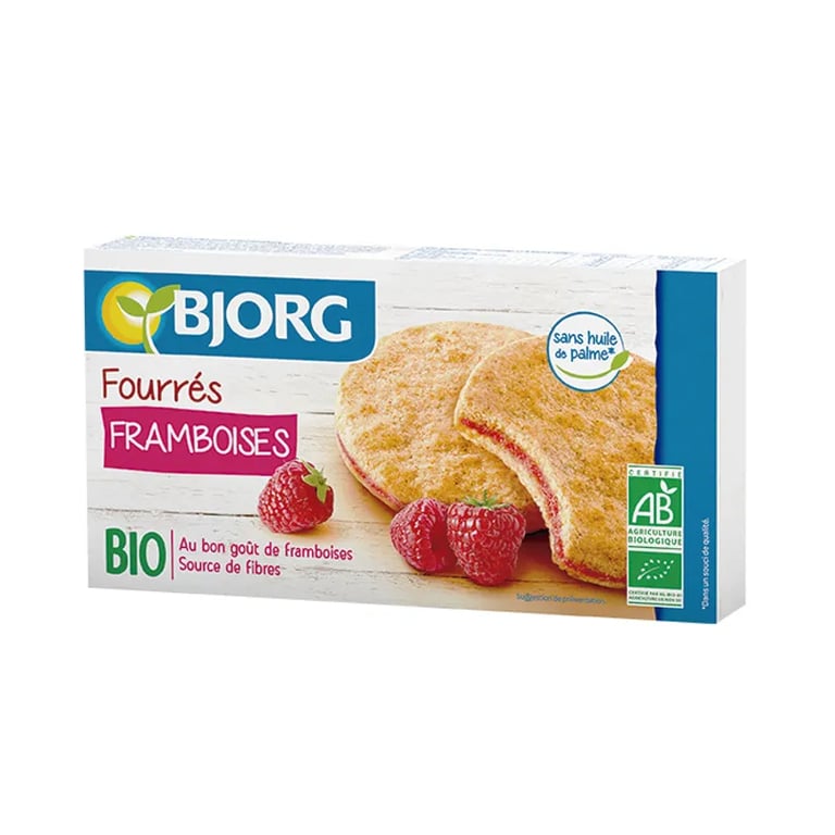 Galletas Rellenas De Frambuesa Bio