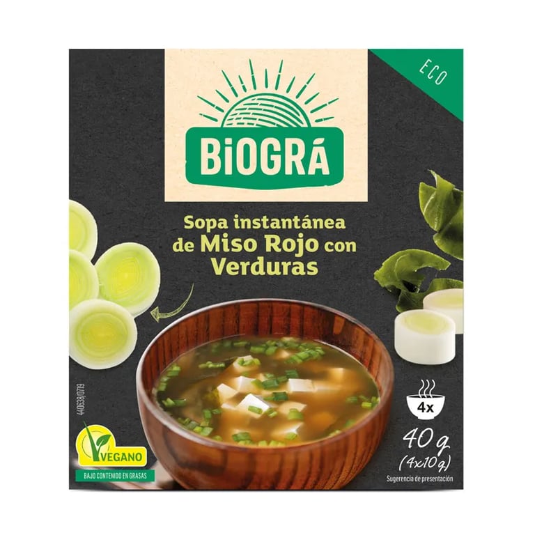 Rode Miso Soep Met Bio Groenten