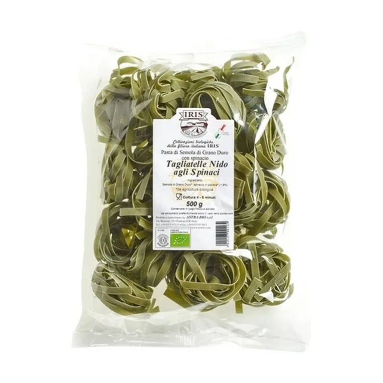 Tagliatelle Di Grano Con Spinaci Bio