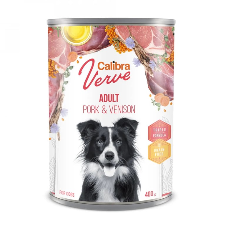 Calibra Dog Gf Verve Adult Porc Et Cerf