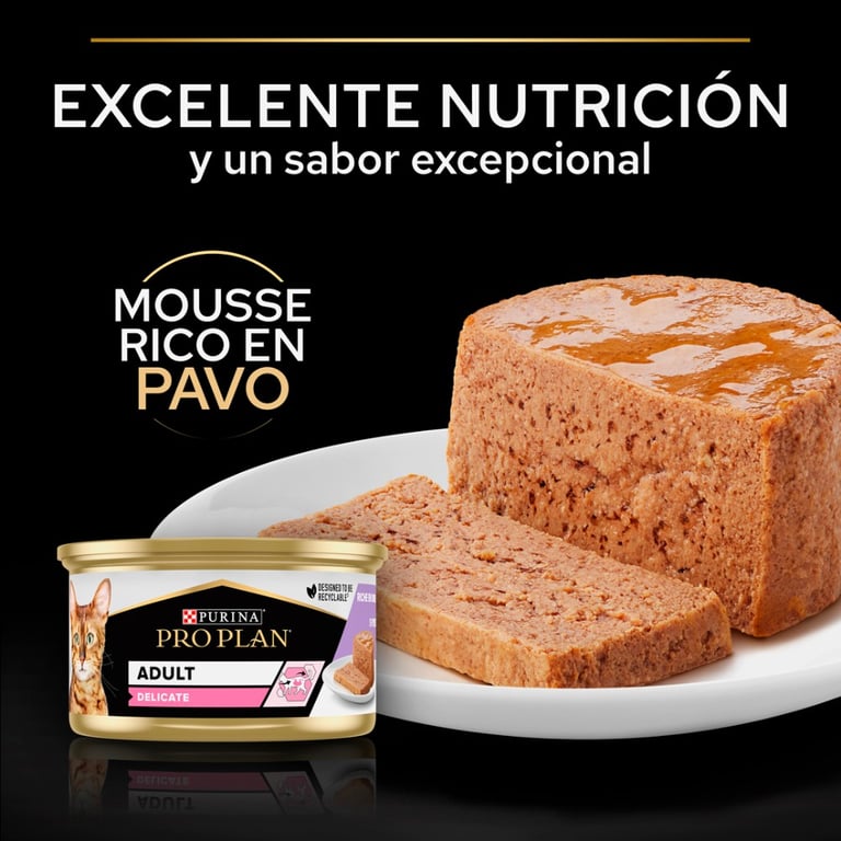 Cat Adult Delicate Mousse de Dinde - imagen 4 de 6