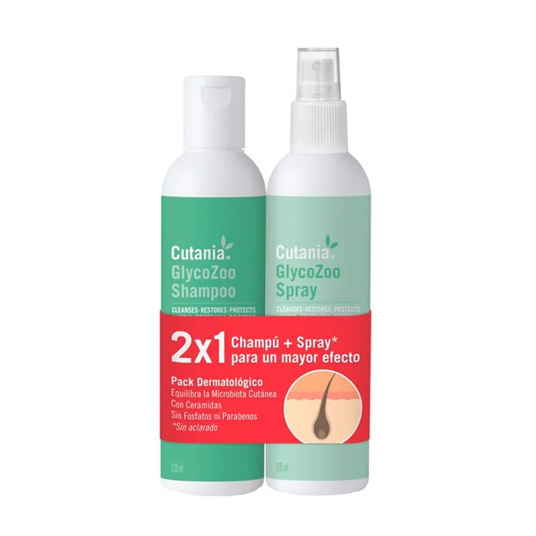 Cutania Glycozoo Pack Shampoo 236 ml + Spray 236 ml