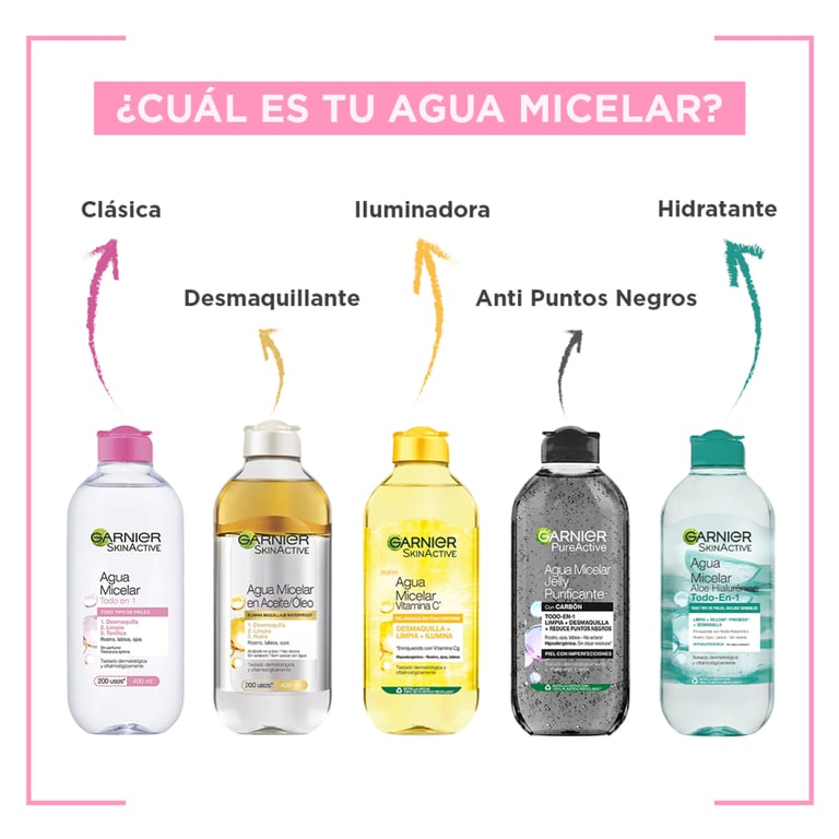 Skinactive Eau Micellaire Aloe Hyaluronique Tout-En-1 400 ml de Garnier