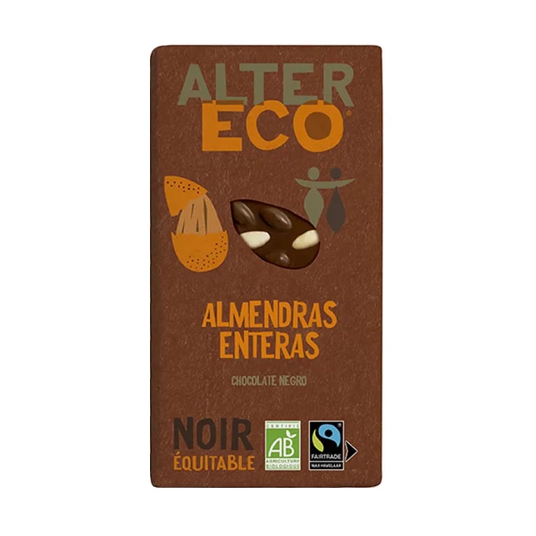 Chocolate Negro Con Almendras Enteras Bio