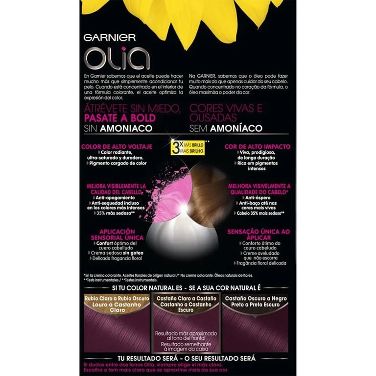 Olia Coloration Permanente #3,16 Prune 4 pcs de Imedia