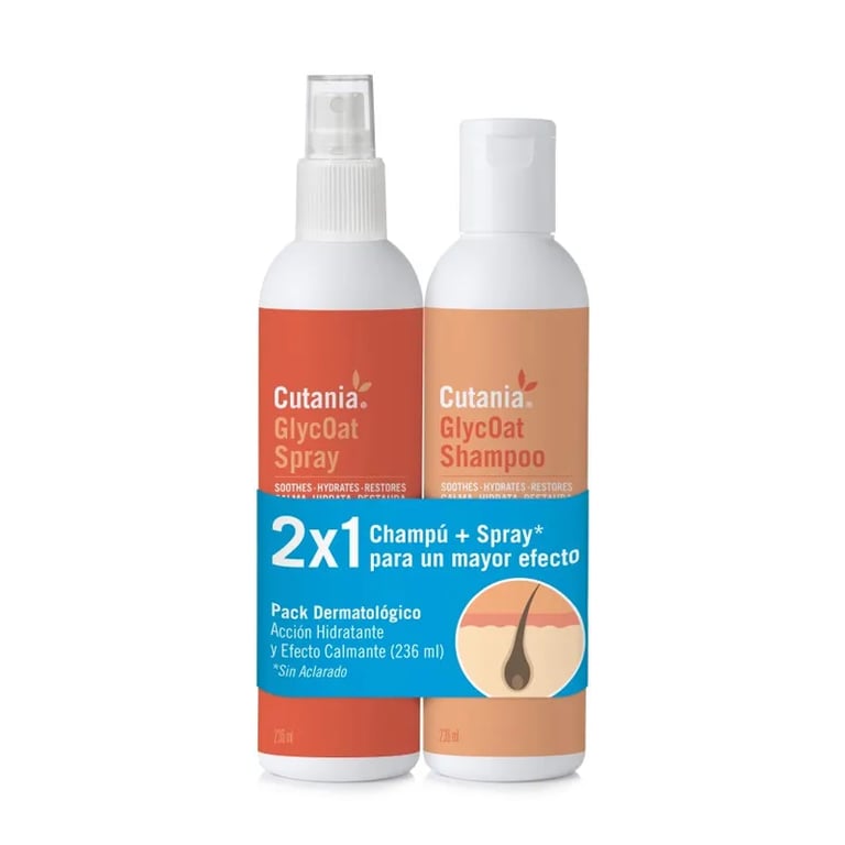 Cutania Glycoat Pack Shampoo 236 ml + Spray 236 ml