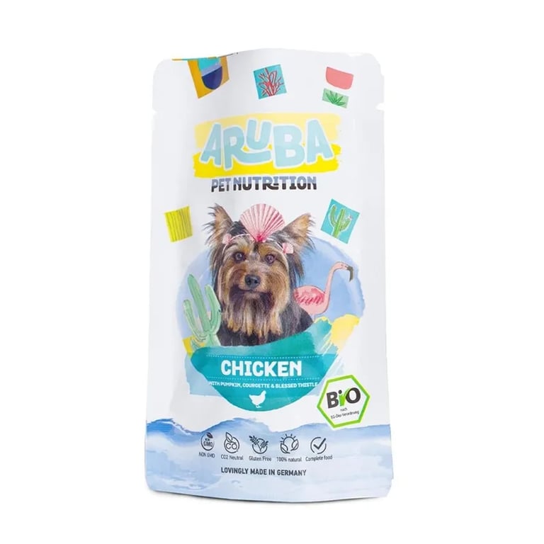 Aruba Dog Biologisch Kip Met Pompoen Courgette En Gezegende Distel