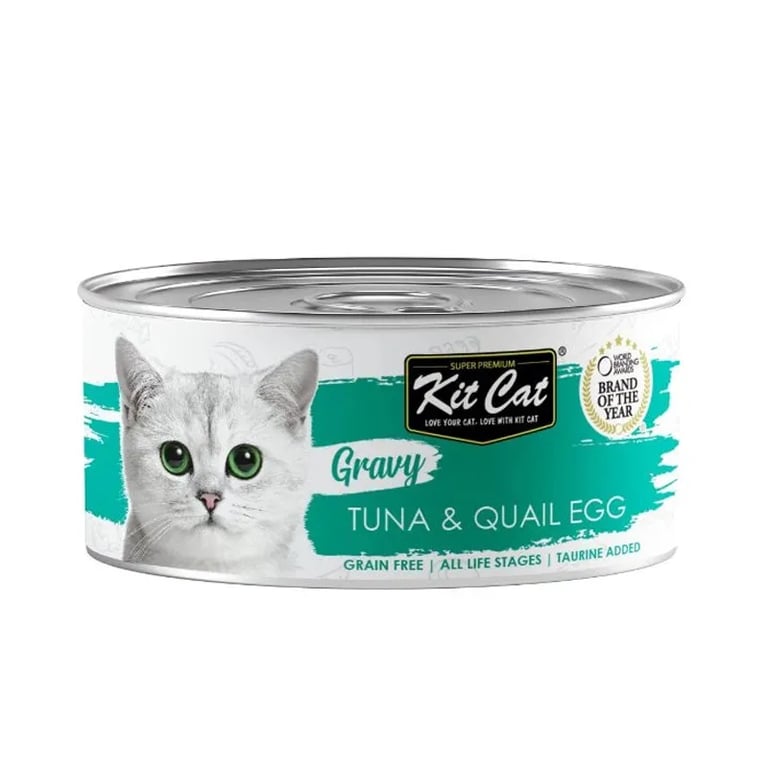 Vochtig Gravy Tonijn met Kwartel Ei in Saus