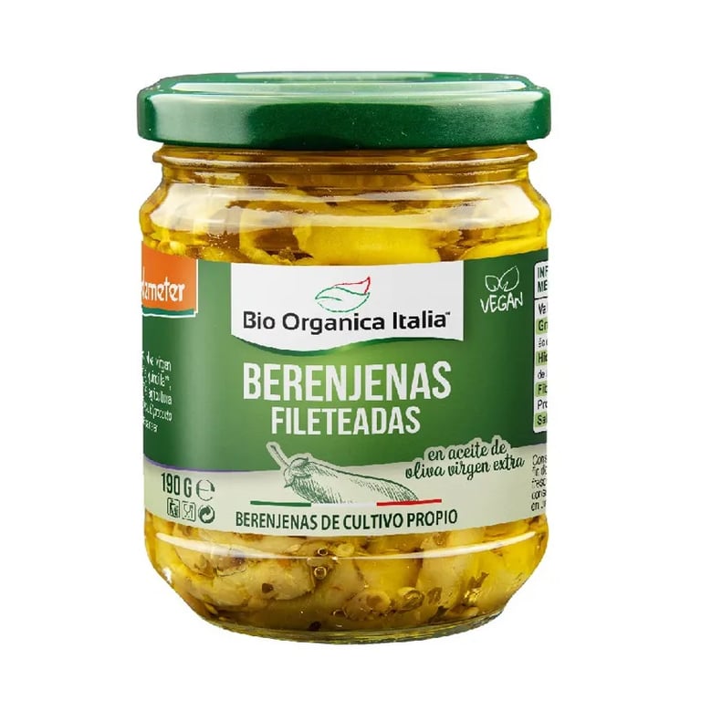 Aubergines À L’Huile Bio Orgánica
