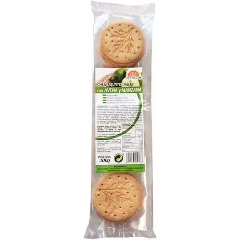 Vollkorn Haferkekse und Apfel ohne Zucker