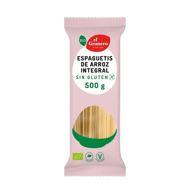 ESPAGUETIS DE ARROZ INTEGRAL SIN GLUTEN BIO