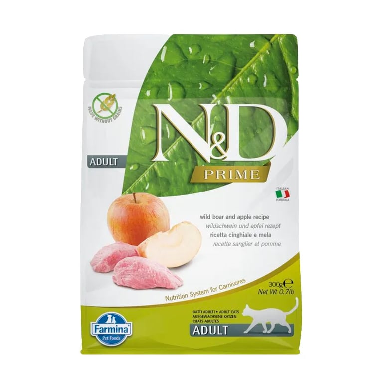 Katzenfutter Adult ND Prime Wildschwein und Apfel