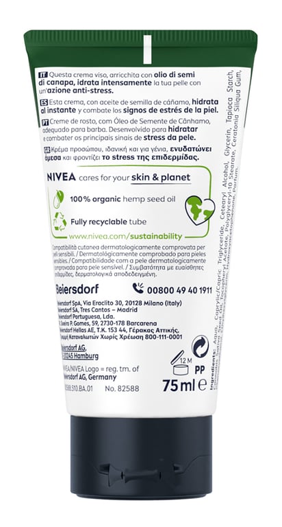 Men Sensitive Pro Crema Facial Hidratante 75 ml de Nivea