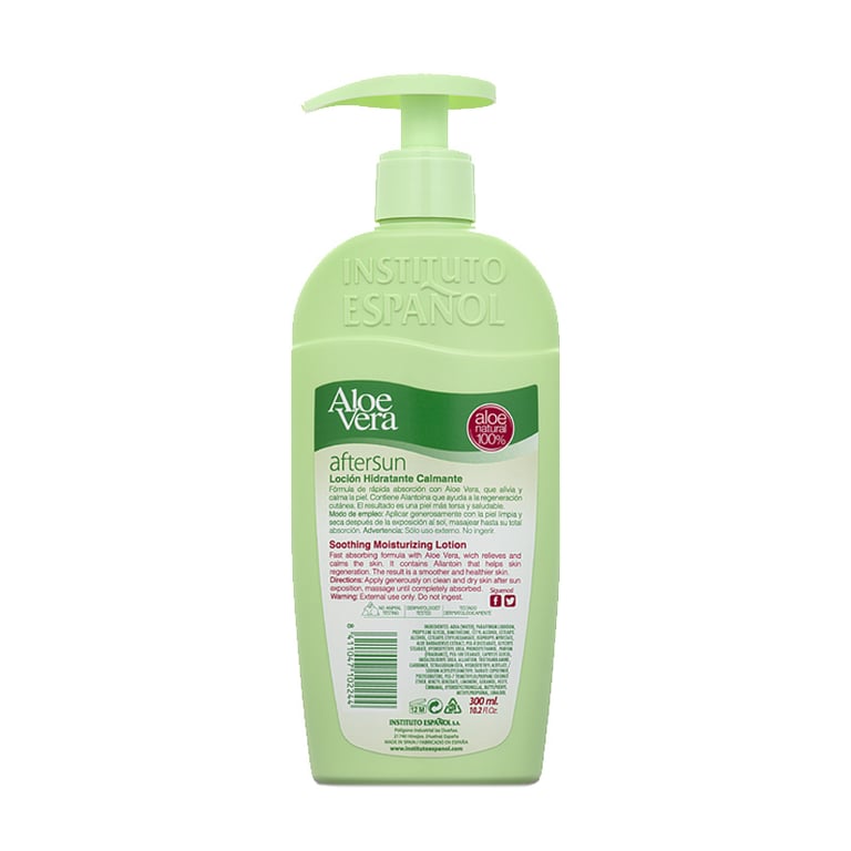 Aloe Vera Aftersun Loção Calmante 300 ml da Instituto Español