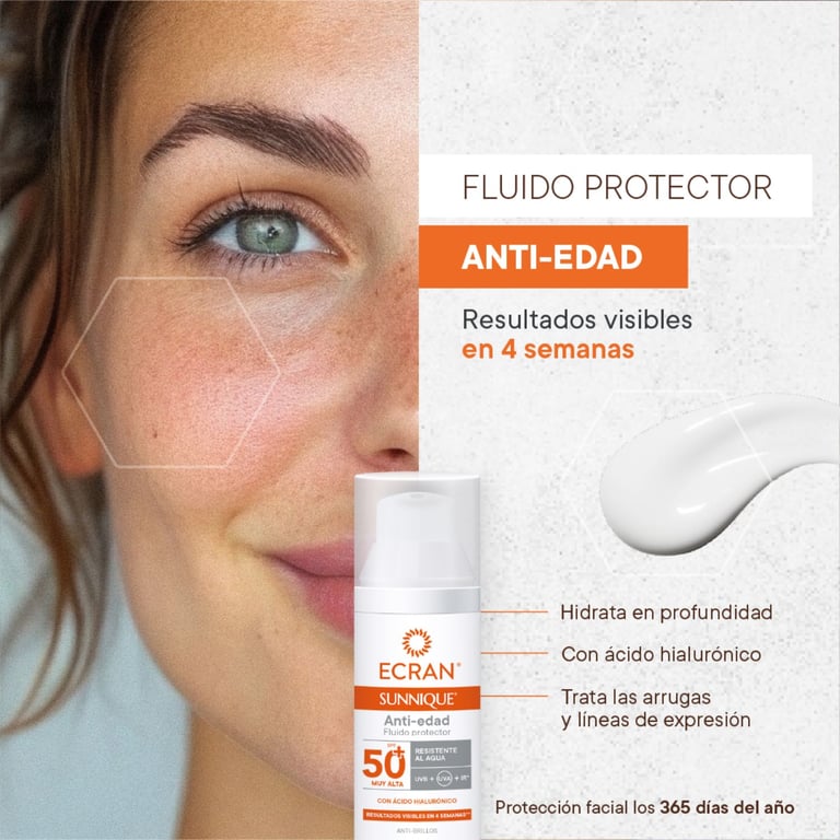 Sunnique Anti-Edad SPF50+ 50 ml de Ecran