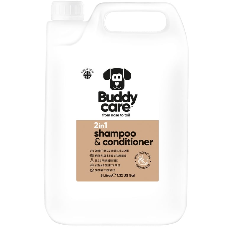 Champú Seco 2en1 Acondicionador Para Perros Coco