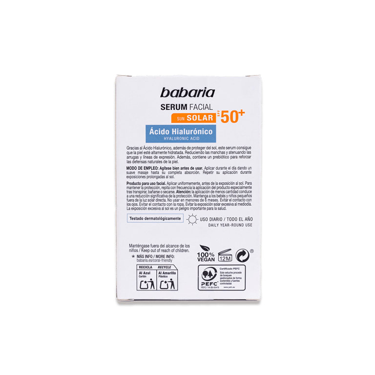 Siero Solare Viso Acido Ialuronico SPF50+ - imagen 3 de 10
