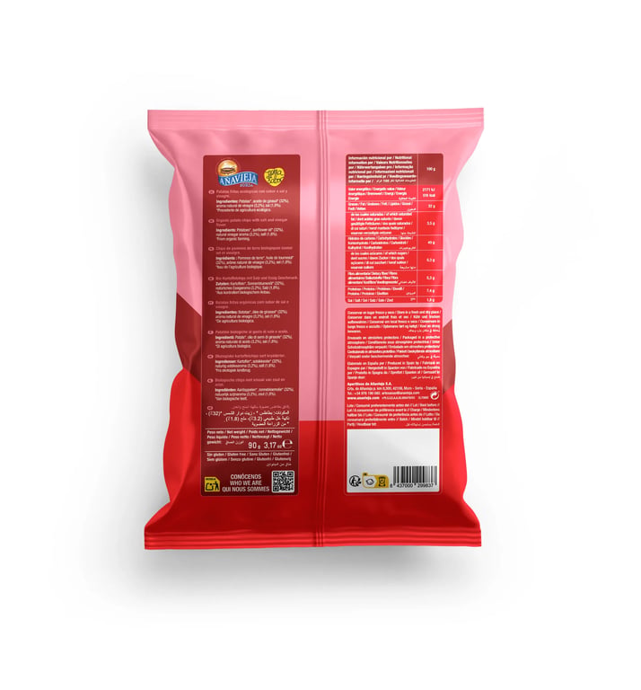 Ökologische Kartoffelchips mit Essig - imagen 2 de 2