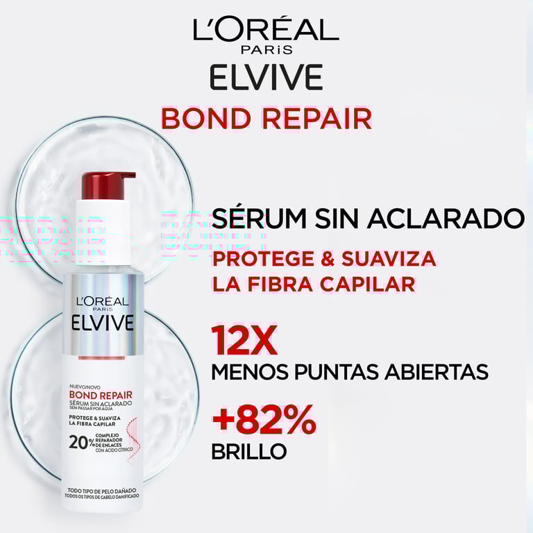 Bond Repair Serum Senza Risciacquo Protegge Addolcisce 150 ml di Elvive