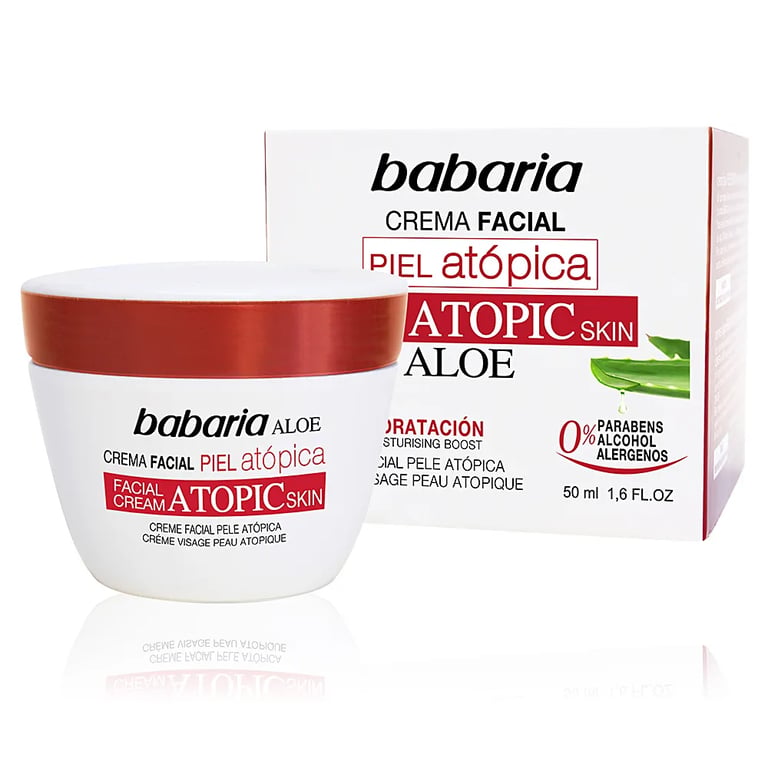 Atopische Huid Aloë Vera Gezichtscrème 0%