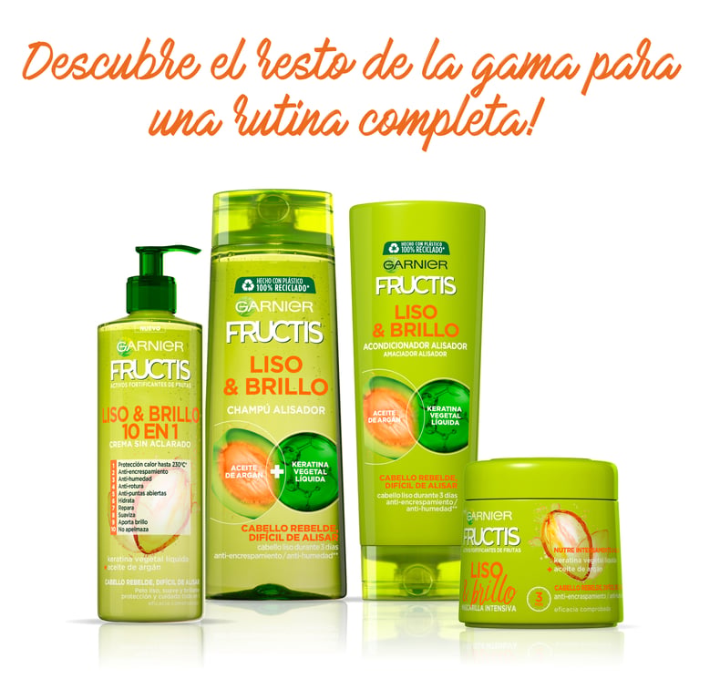 Fructis Liso Y Brillo Acondicionador 300 ml de Garnier - imagen 10 de 15