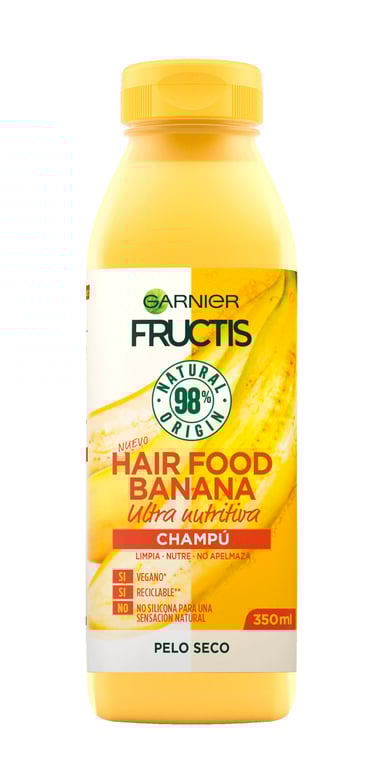 Fructis Hair Food Banane Shampooing Ultra Nourrissant 350 ml