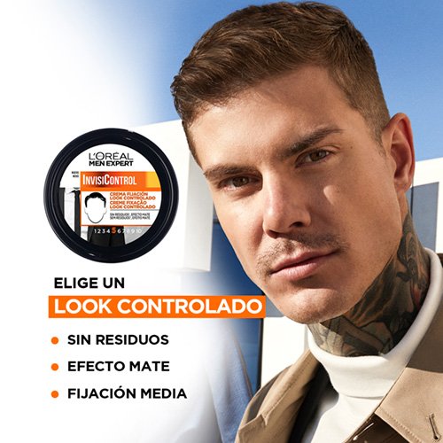 Men Expert Invisicontrol Crema Fijación Look Controlado 150 ml de L'Oreal Paris