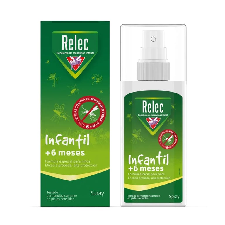Relec Enfants +6 Mois Spray Répulsif Anti-Moustiques