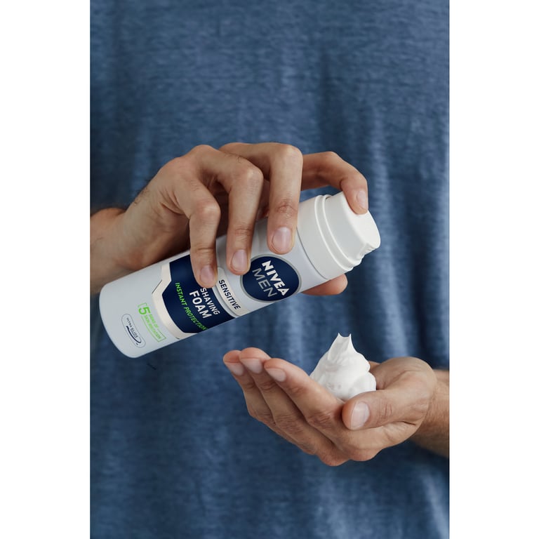 Mousse à Raser Sensible pour Hommes 200 ml de Nivea