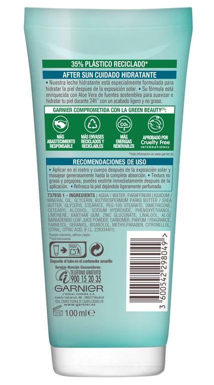 After Sun Lait Hydratant Apaisante 100 ml de Delial