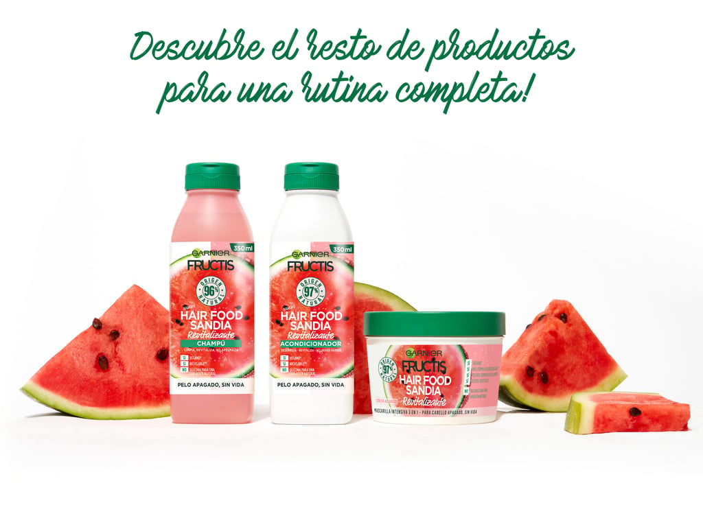 Fructis Hair Food Pastèque Masque Revitalisant 350 ml de Fructis - imagen 6 de 9