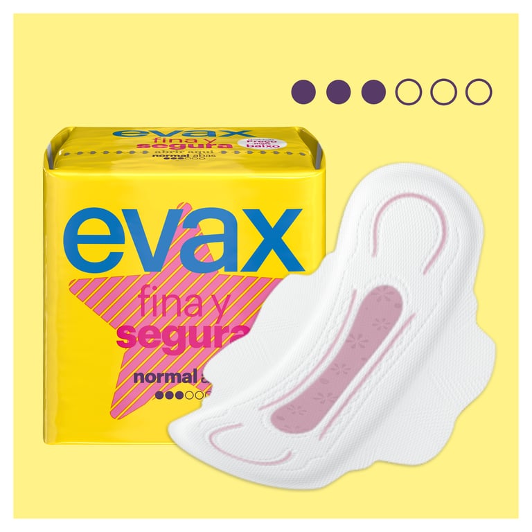 Evax Fine et Sûre Normal Ailes 12 Unités de Evax