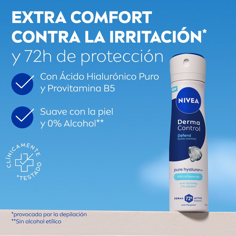 Derma Control Defend Desodorante Spray 200 ml de Nivea