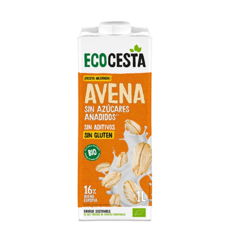 Bebida Vegetal Avena Sin Gluten Sin Azúcares Añadidos Bio