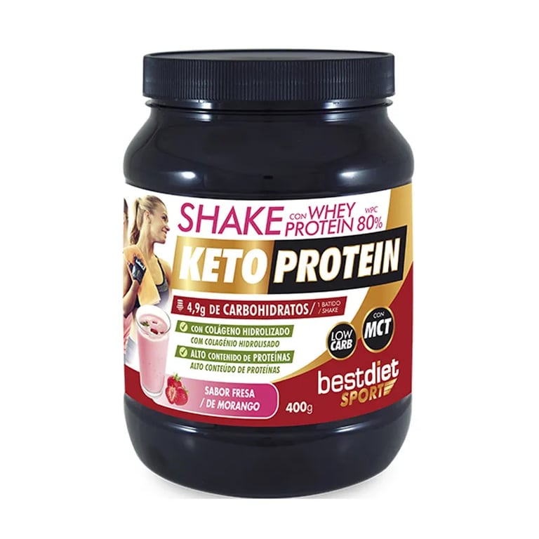 Shake Whey Protein Keto Protein Sabor Fresa