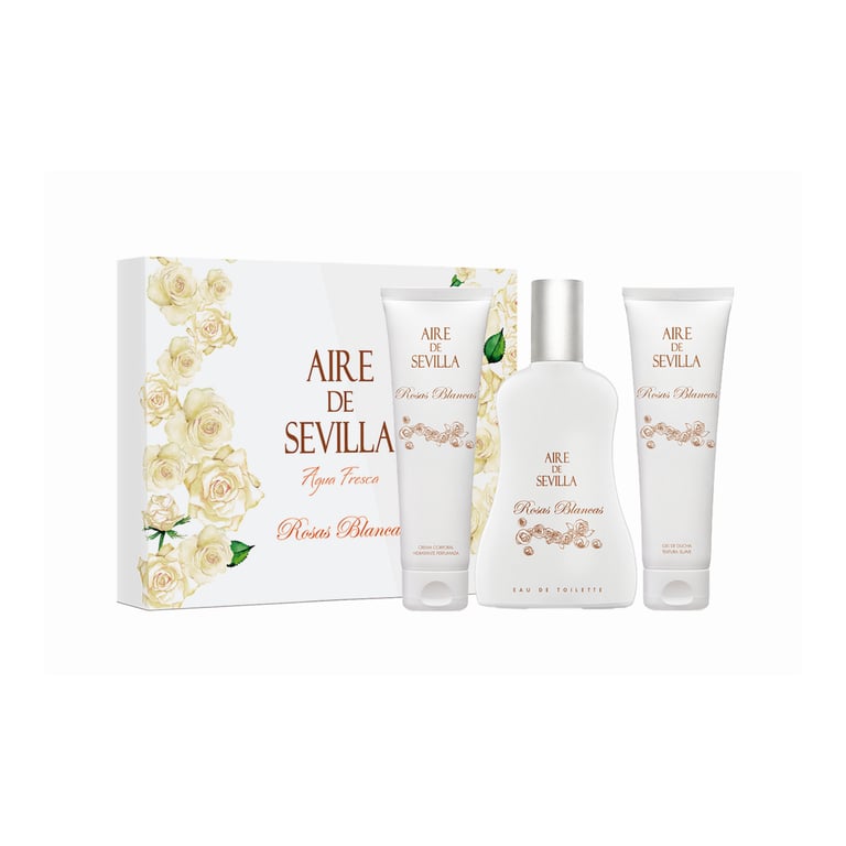 Aire Sevilla Rosas Blancas EDT 100 ml Set 3 Piezas - imagen 2 de 3