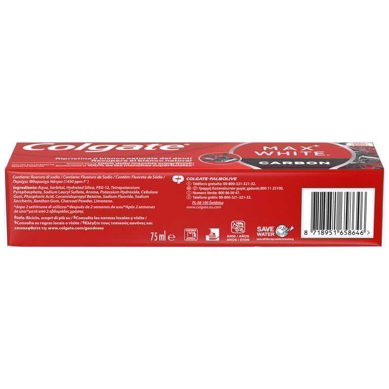 Max White Kohle Zahnpasta 75 ml von Colgate