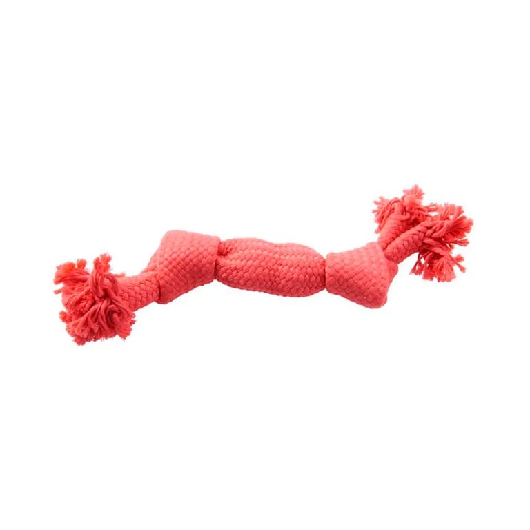 Spielzeug Hund Seil Mit Quietscher Rosa 35 cm