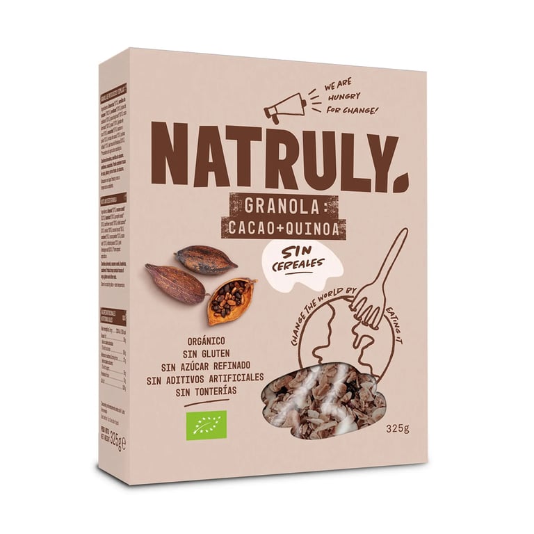 NATURAL GRANOLA DE CACAO, COCO Y QUINOA